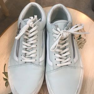 Vans sneakers with zipper detail size 8.5!